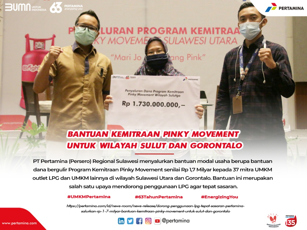 Dorong Penggunaan LPG Tepat Sasaran, Pertamina Salurkan Rp 1,7 Milyar ...